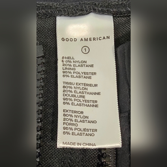 Good American Compression Zipup Bike Suit Size Small - Picture 4 of 7